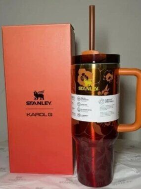 Stanley x Karol G Quencher H2.0 FlowState Tumbler 40 oz KAROL G FLOR w/ Straw